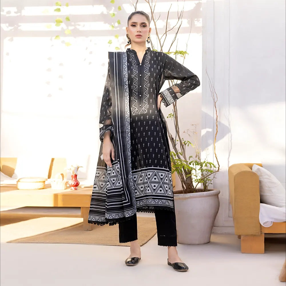 Zarka's Collection ZC-BNW-002 | 3 PC Printed Lawn by Regalia