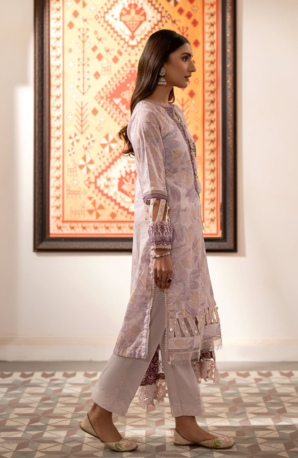 Zarka’s Luxury Lawn by Al Zohaib – Chikankari Chiffon Dupatta 3-Piece Unstitched (ZC-SBEC-24-11)