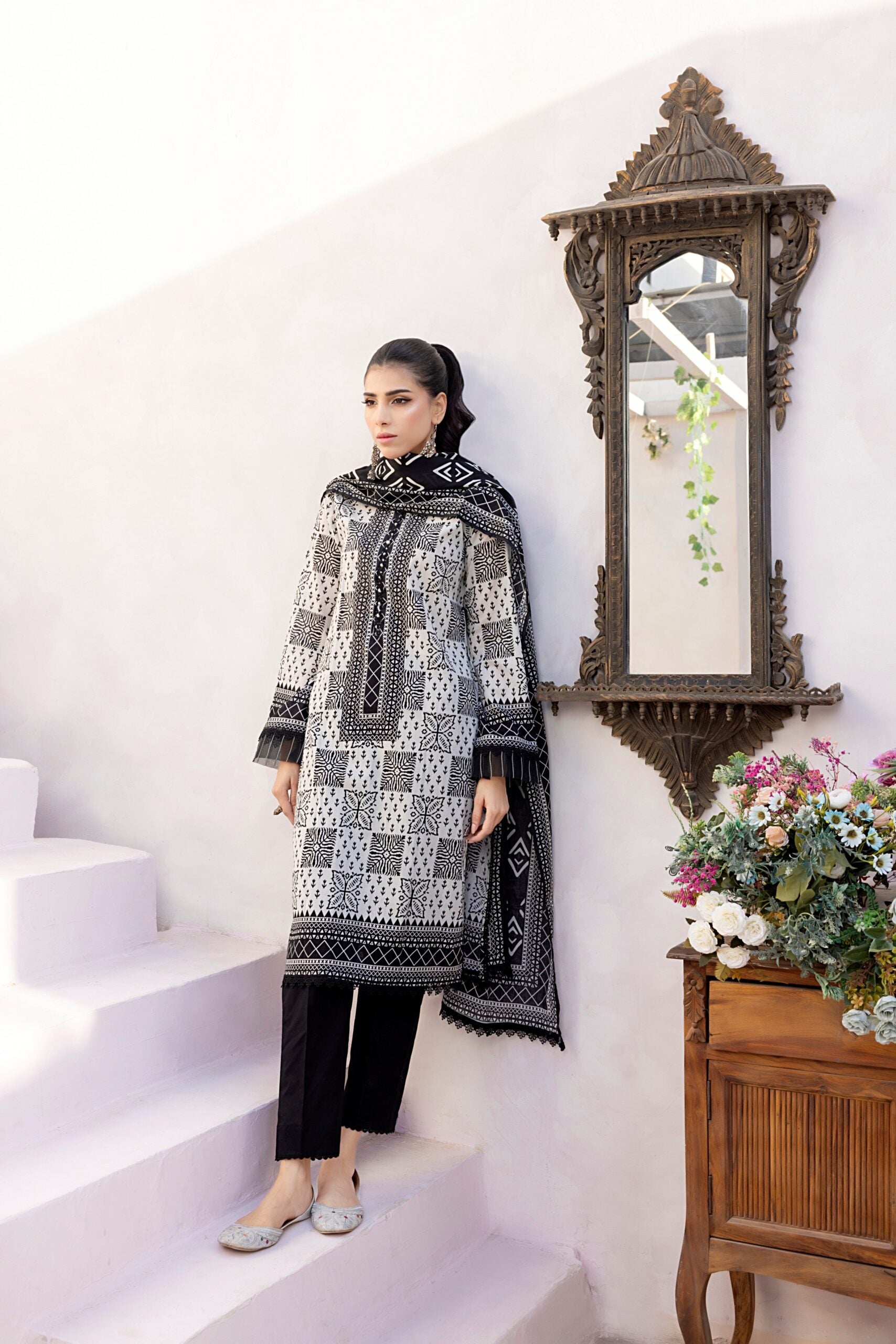Zarka's Collection ZC-BNW-001 | 3 PC Printed Lawn by Regalia