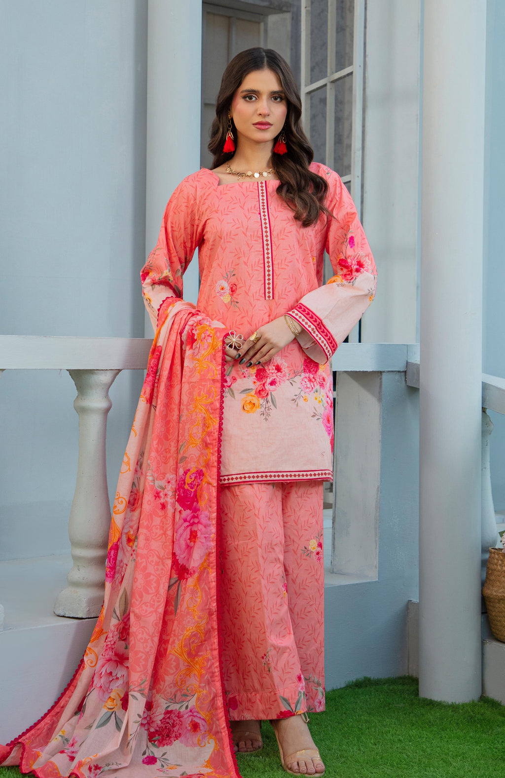 Zarka’s Printed Lawn Series by Al Zohaib – Coco Cords 3-Piece Unstitched Lawn (ZC-CC-26-08)