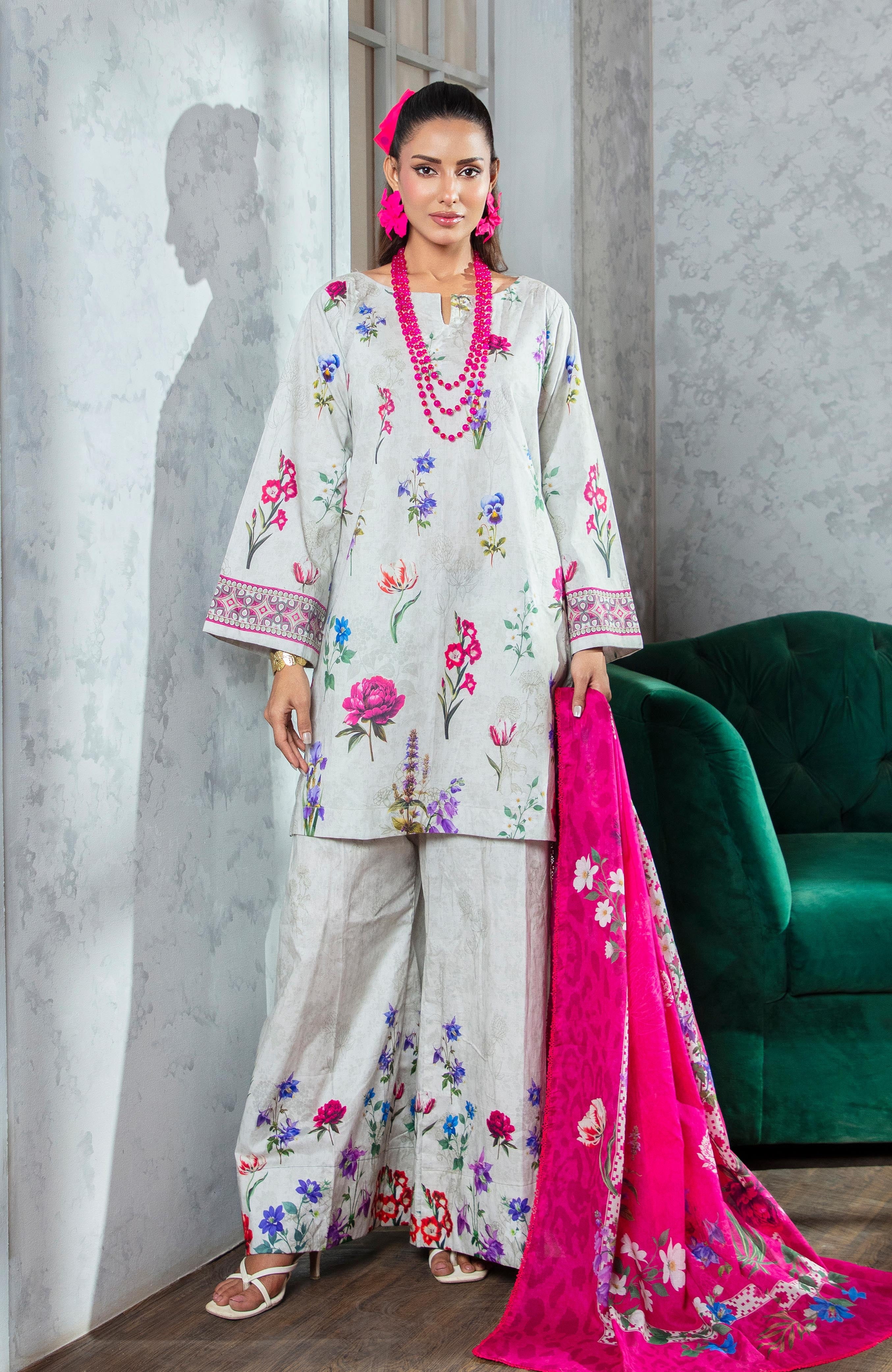 Zarka’s Printed Lawn Series by Al Zohaib – Coco Cords 3-Piece Unstitched Lawn (ZC-CC-26-04)