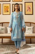 Zarka’s Luxury Lawn by Al Zohaib – Chikankari Chiffon Dupatta 3-Piece Unstitched (ZC-SBEC-24-05)