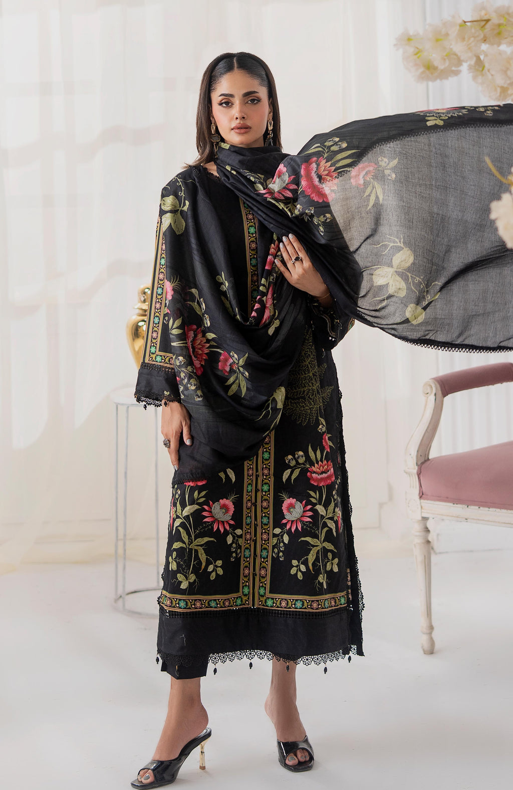 Zarka’s Printed Lawn by Al Zohaib – 3-Piece Digital Printed Suite (ZC-SCS-25-02)