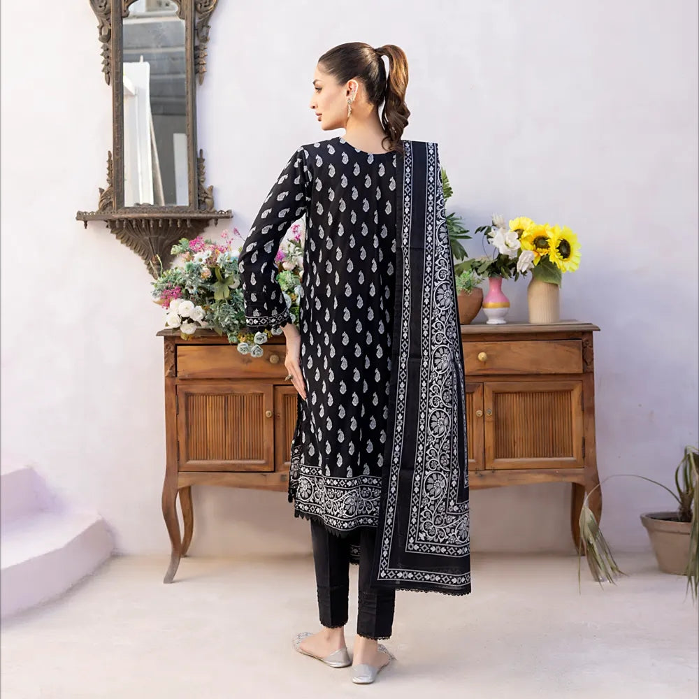 Zarka's Collection ZC-BNW-003 | 3 PC Printed Lawn by Regalia