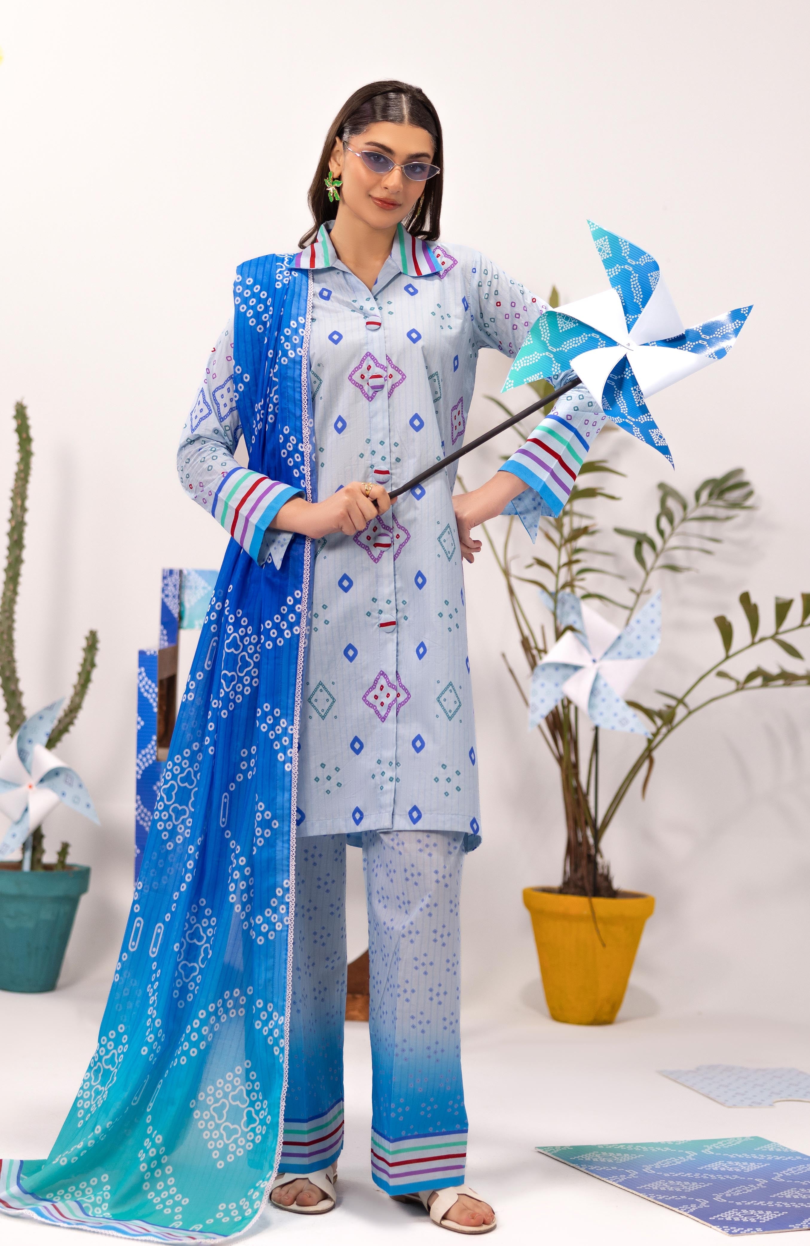Zarka’s Printed Lawn Series by Al Zohaib – Coco Popup 3-Piece Unstitched Lawn (ZC-CPP-26-04)