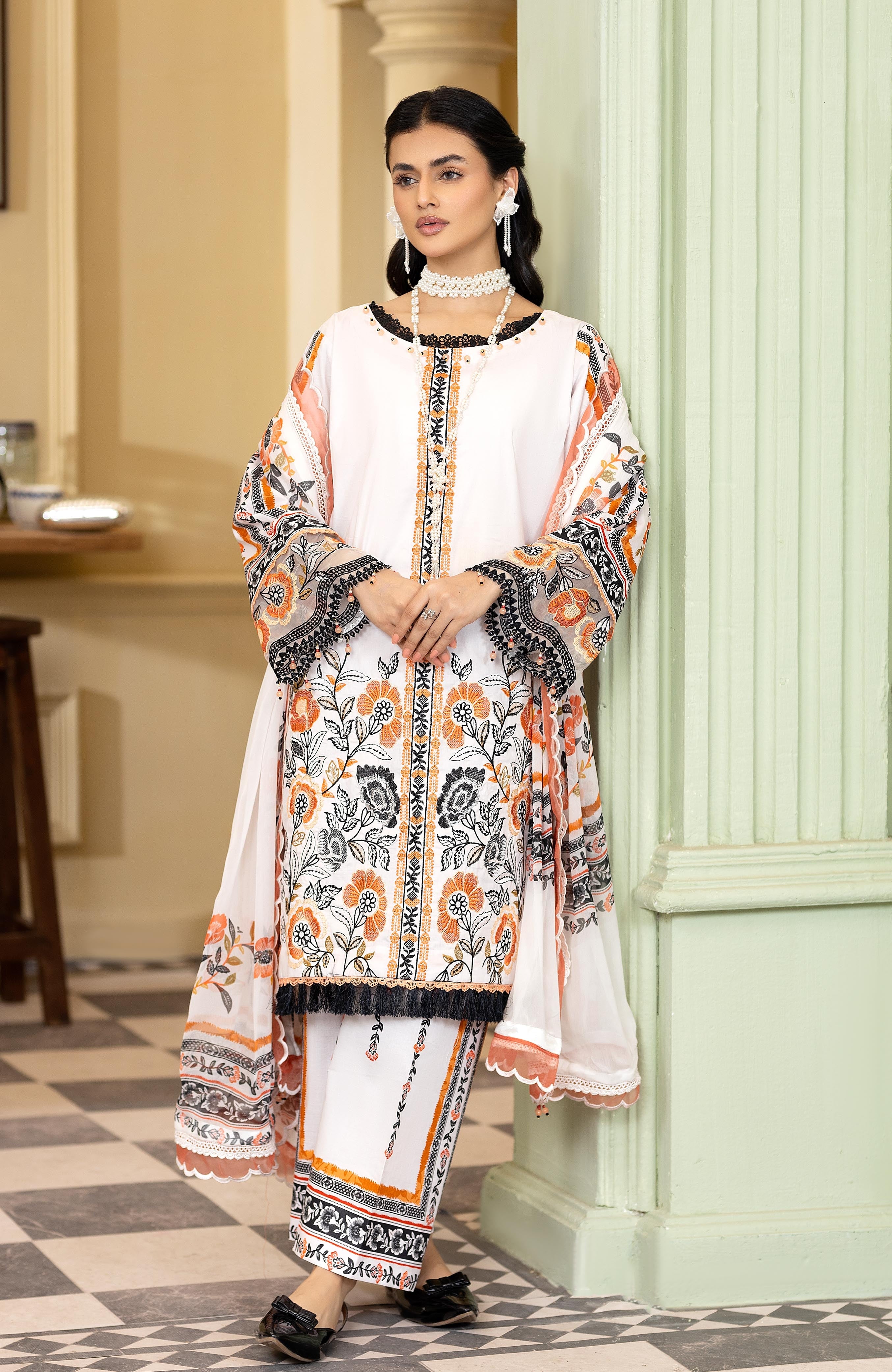 Zarka’s Luxury Lawn by Al Zohaib – Embroidered 3-Piece Unstitched (ZC-26-02)