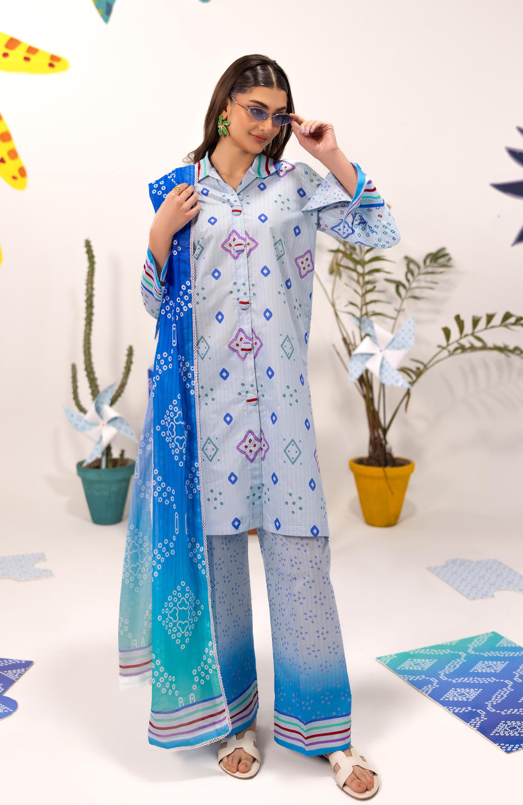 Zarka’s Printed Lawn Series by Al Zohaib – Coco Popup 3-Piece Unstitched Lawn (ZC-CPP-26-04)