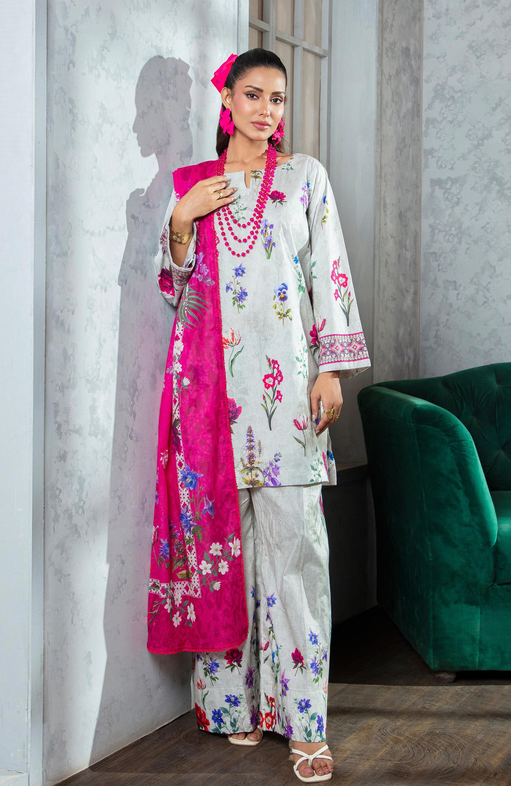 Zarka’s Printed Lawn Series by Al Zohaib – Coco Cords 3-Piece Unstitched Lawn (ZC-CC-26-04)