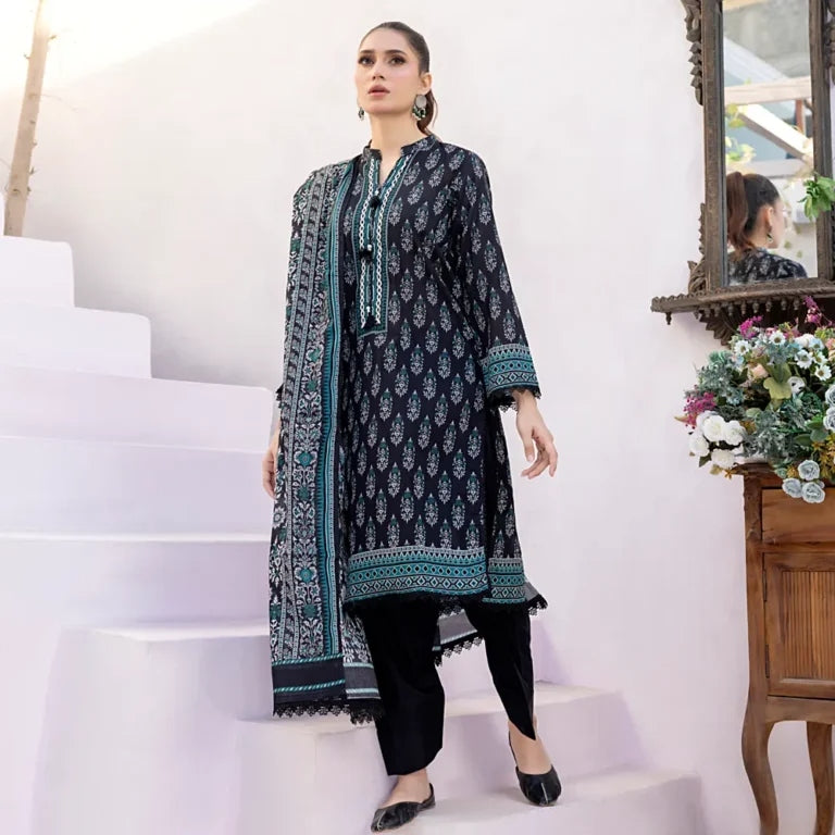 Zarka's Collection ZC-BNW-005 | 3 PC Printed Lawn by Regalia