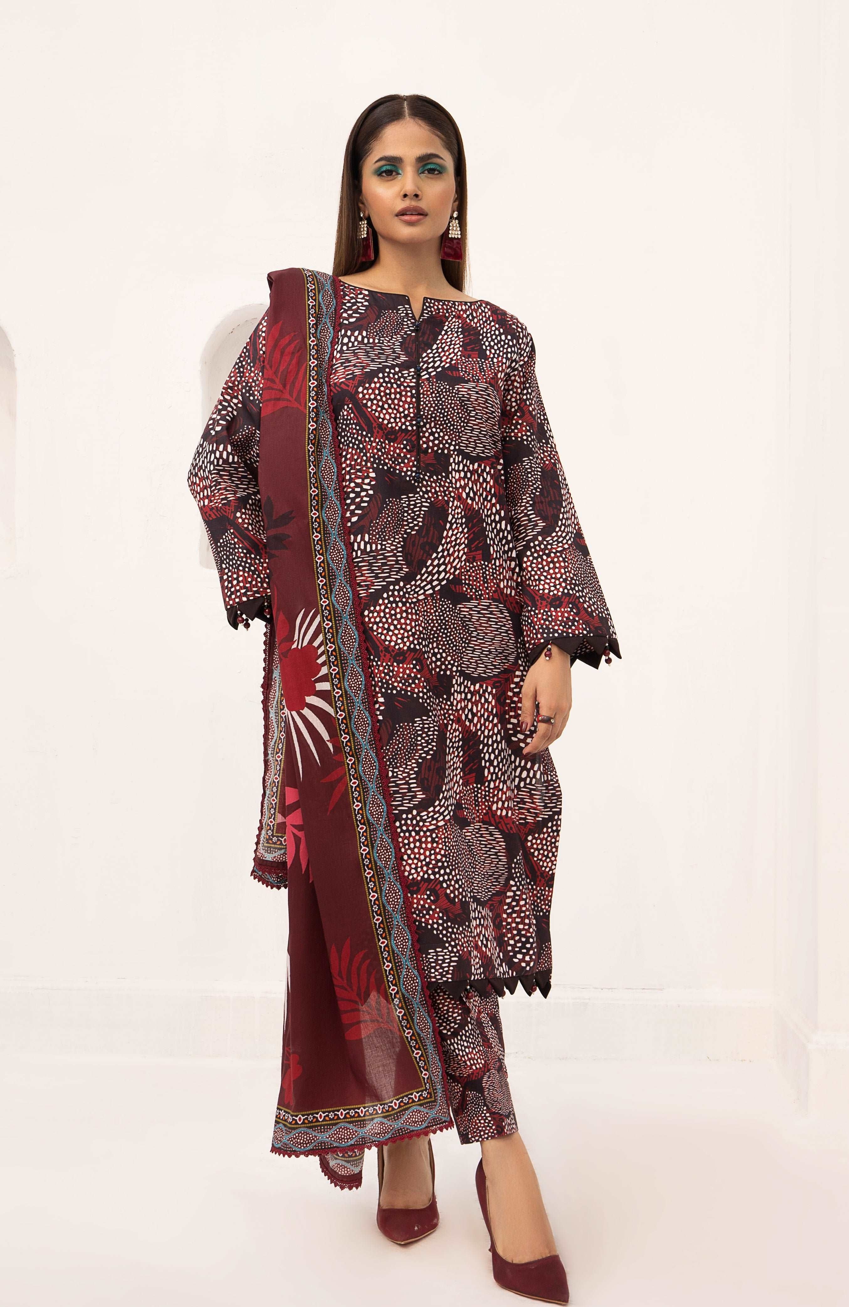 Zarka’s Printed Lawn Series by Al Zohaib – Coco Popup 3-Piece Unstitched Cambric (ZC-CPC-24-05)