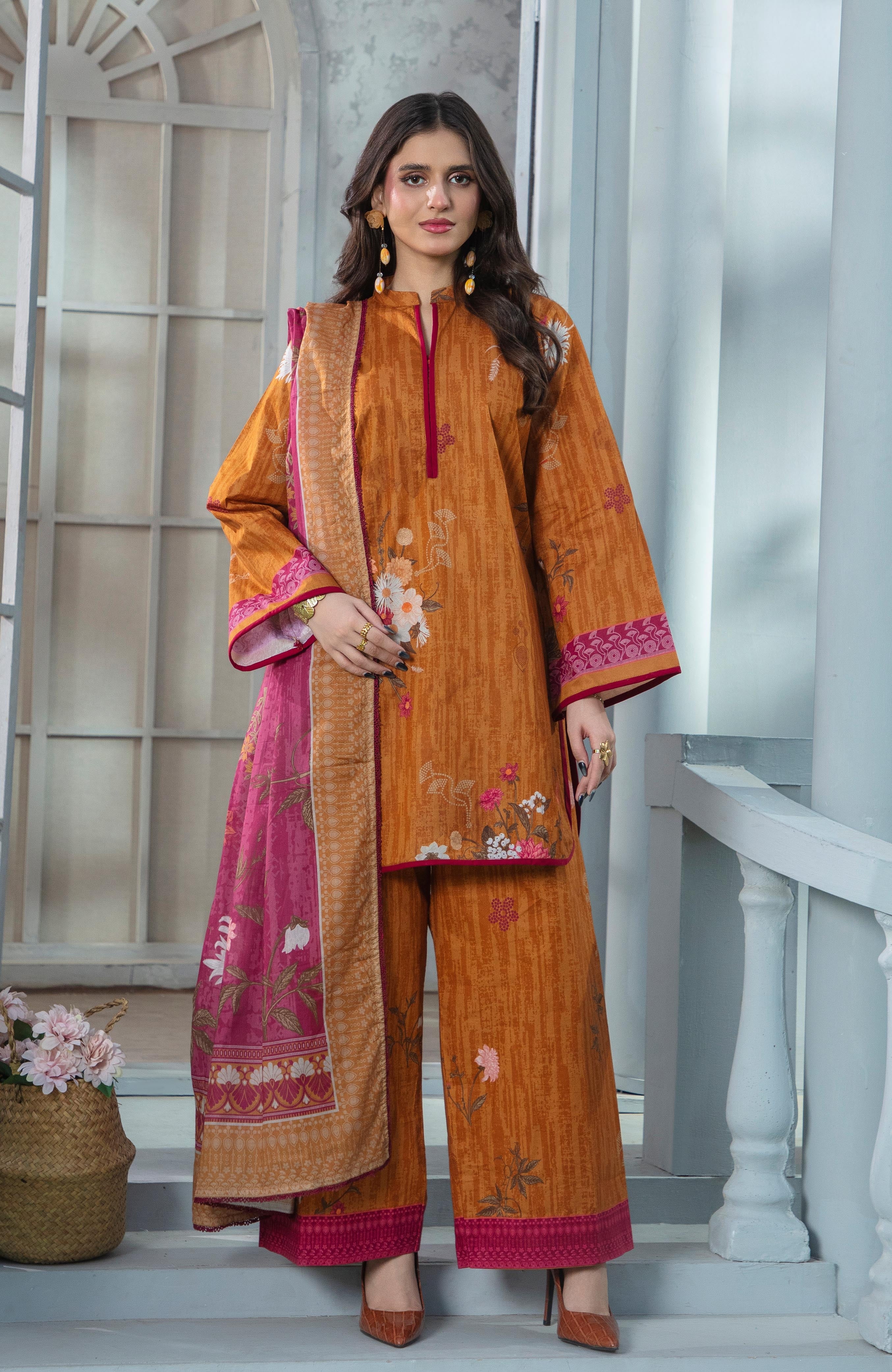 Zarka’s Printed Lawn Series by Al Zohaib – Coco Cords 3-Piece Unstitched Lawn (ZC-CC-26-11)