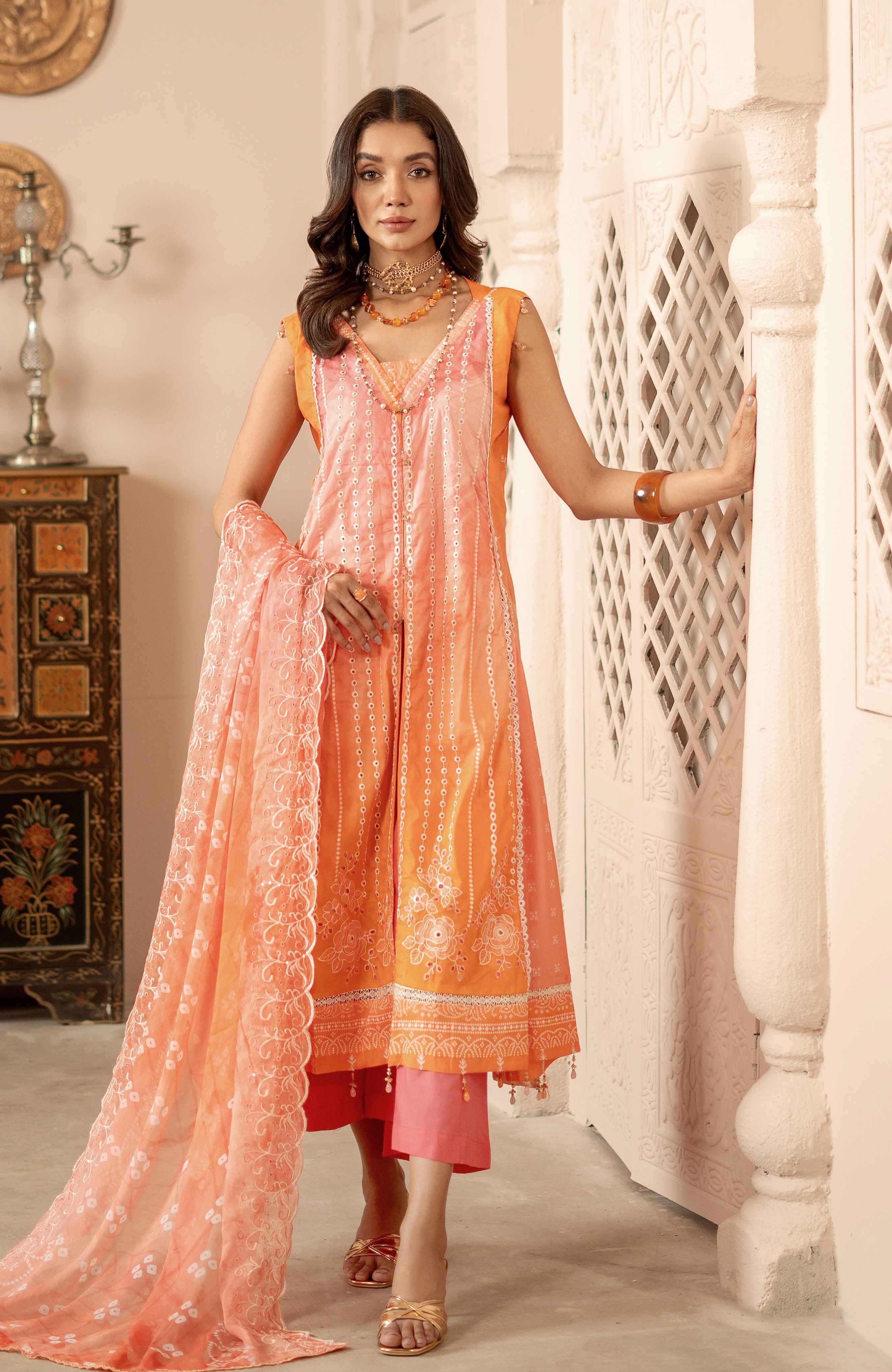 Zarka’s Luxury Lawn by Al Zohaib – Full Embroidered Chikankari & Cutwork 3-Piece (ZC-SBP-25-04)