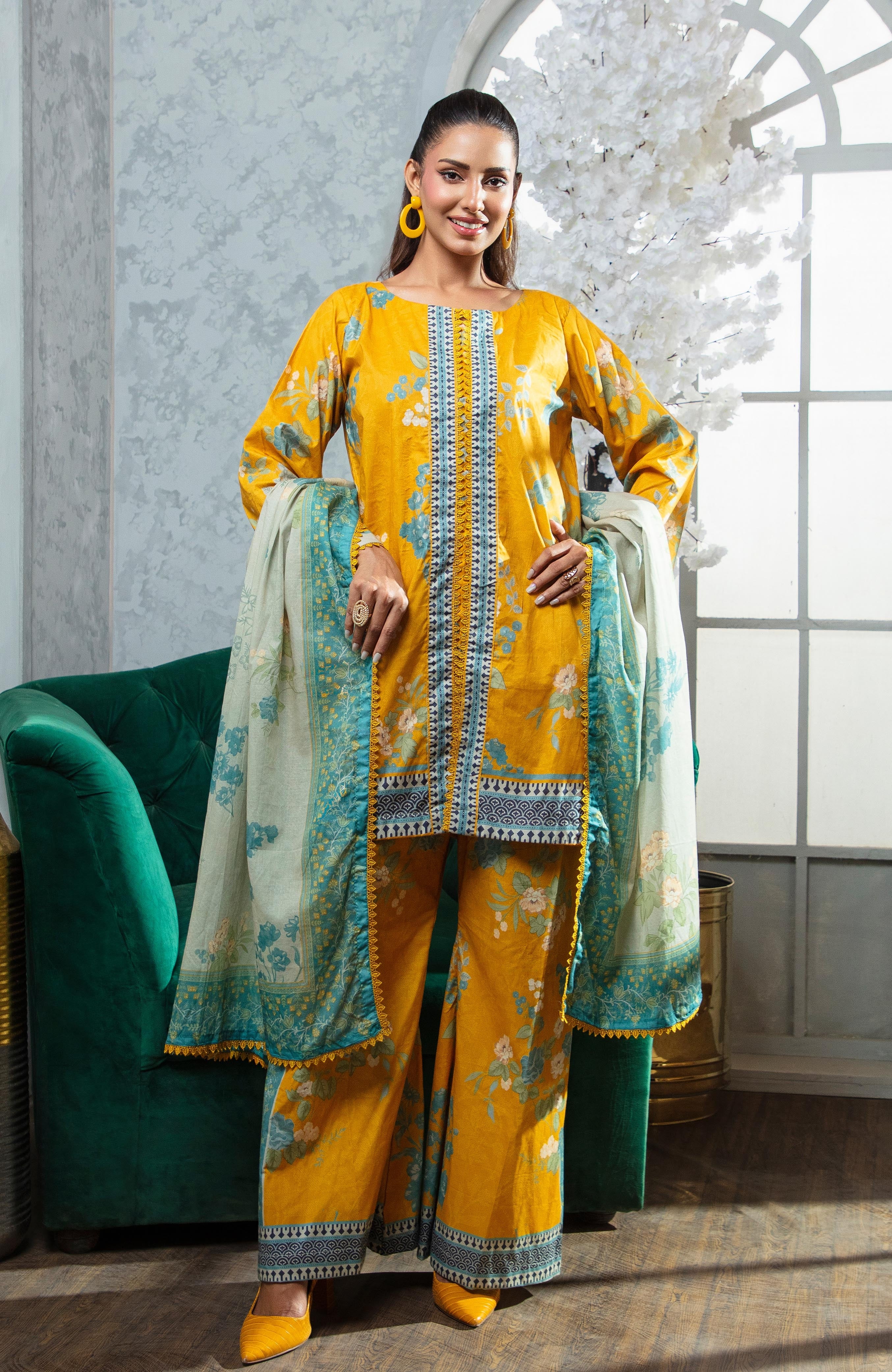 Zarka’s Printed Lawn Series by Al Zohaib – Coco Cords 3-Piece Unstitched Lawn (ZC-CC-26-06)
