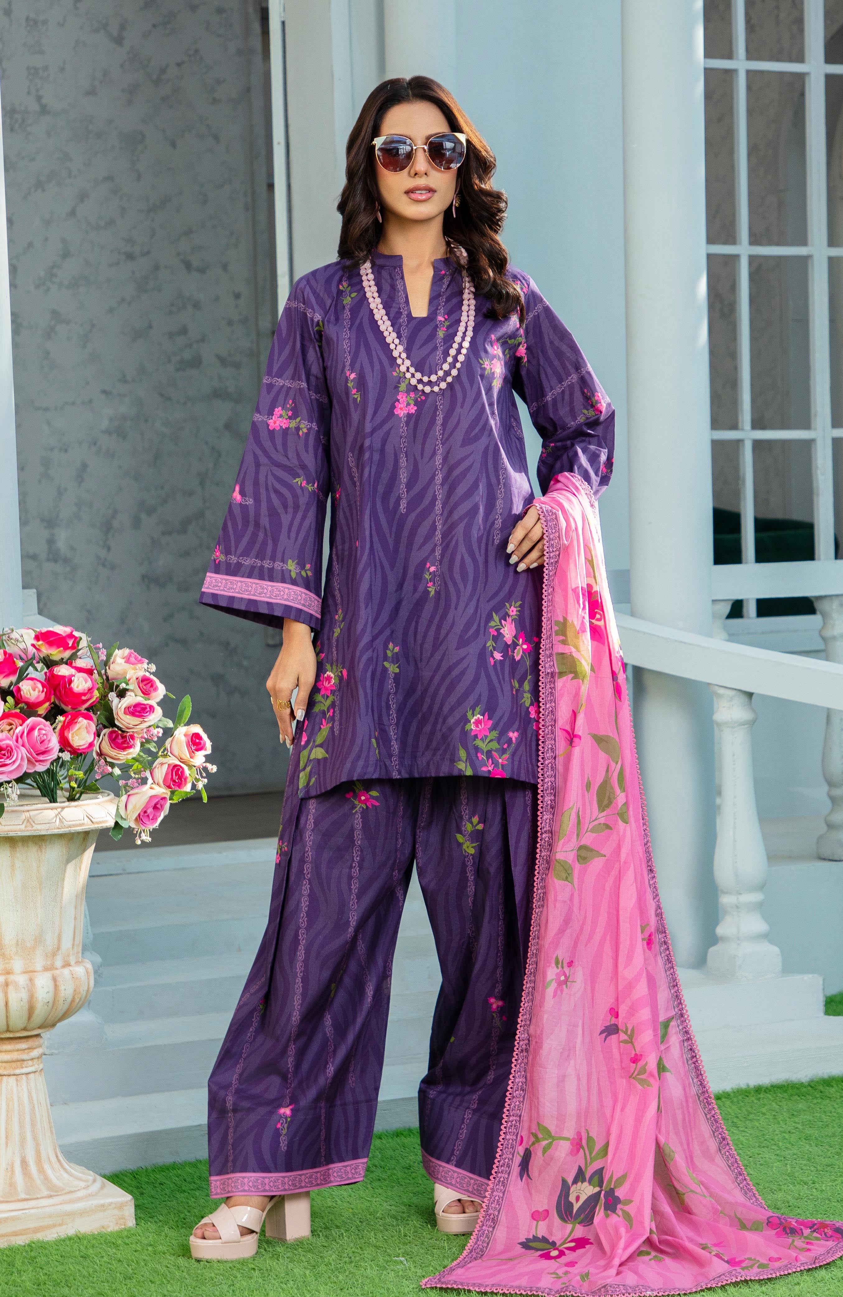 Zarka’s Printed Lawn Series by Al Zohaib – Coco Cords 3-Piece Unstitched Lawn (ZC-CC-26-09)