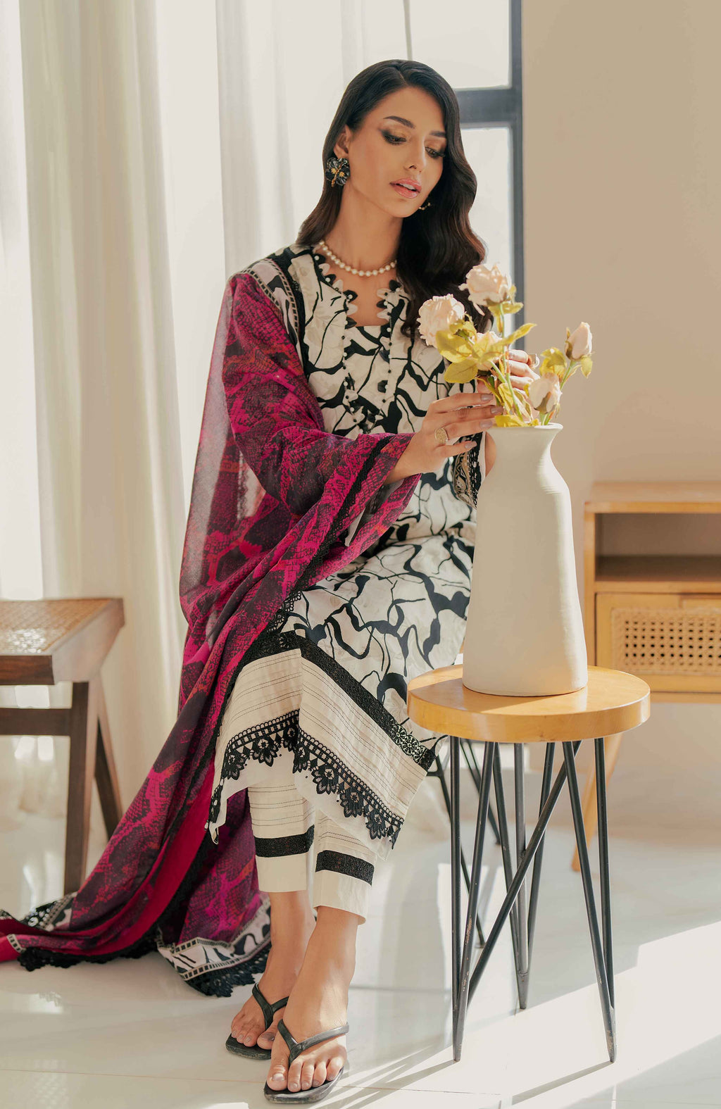 Zarka’s Printed Lawn  by Al Zohaib – 3-Piece Digital Printed Suite (ZC-SCS-24-07)