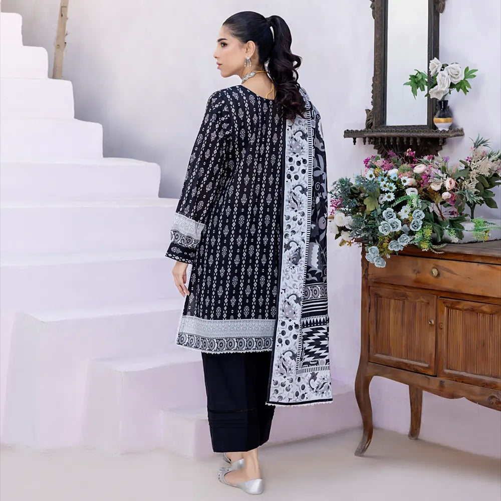 Zarka's Collection ZC-BNW-007 | 3 PC Printed Lawn by Regalia
