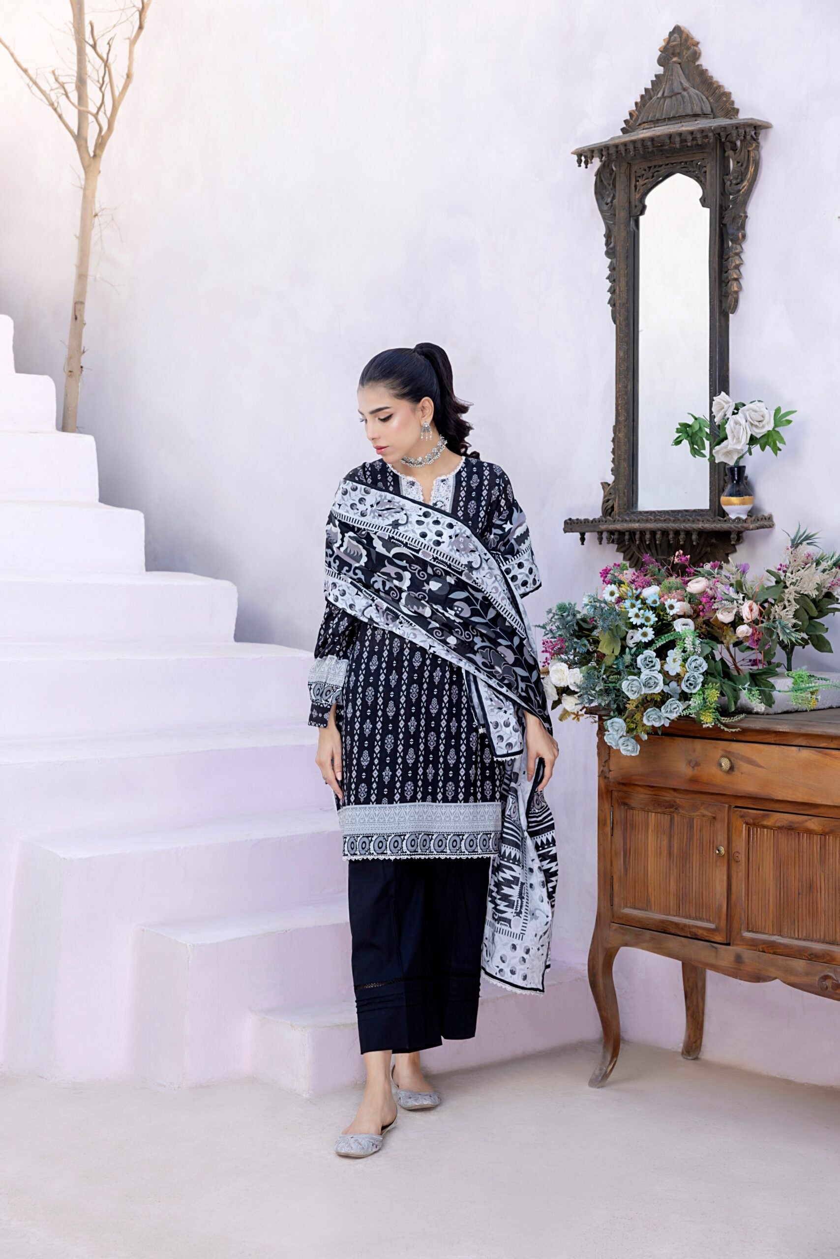 Zarka's Collection ZC-BNW-007 | 3 PC Printed Lawn by Regalia