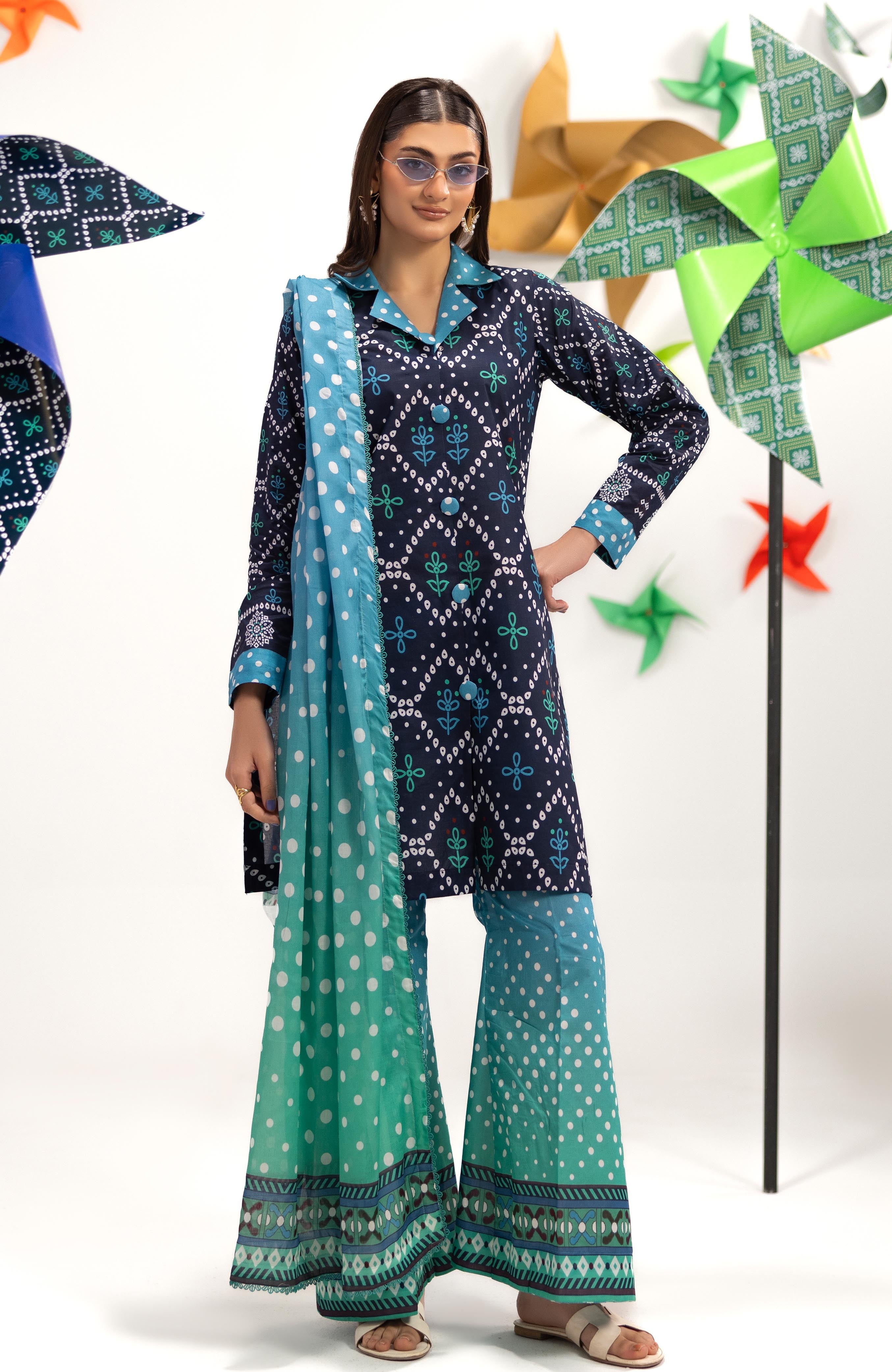 Zarka’s Printed Lawn Series by Al Zohaib – Coco Popup 3-Piece Unstitched Lawn (ZC-CPP-26-07)