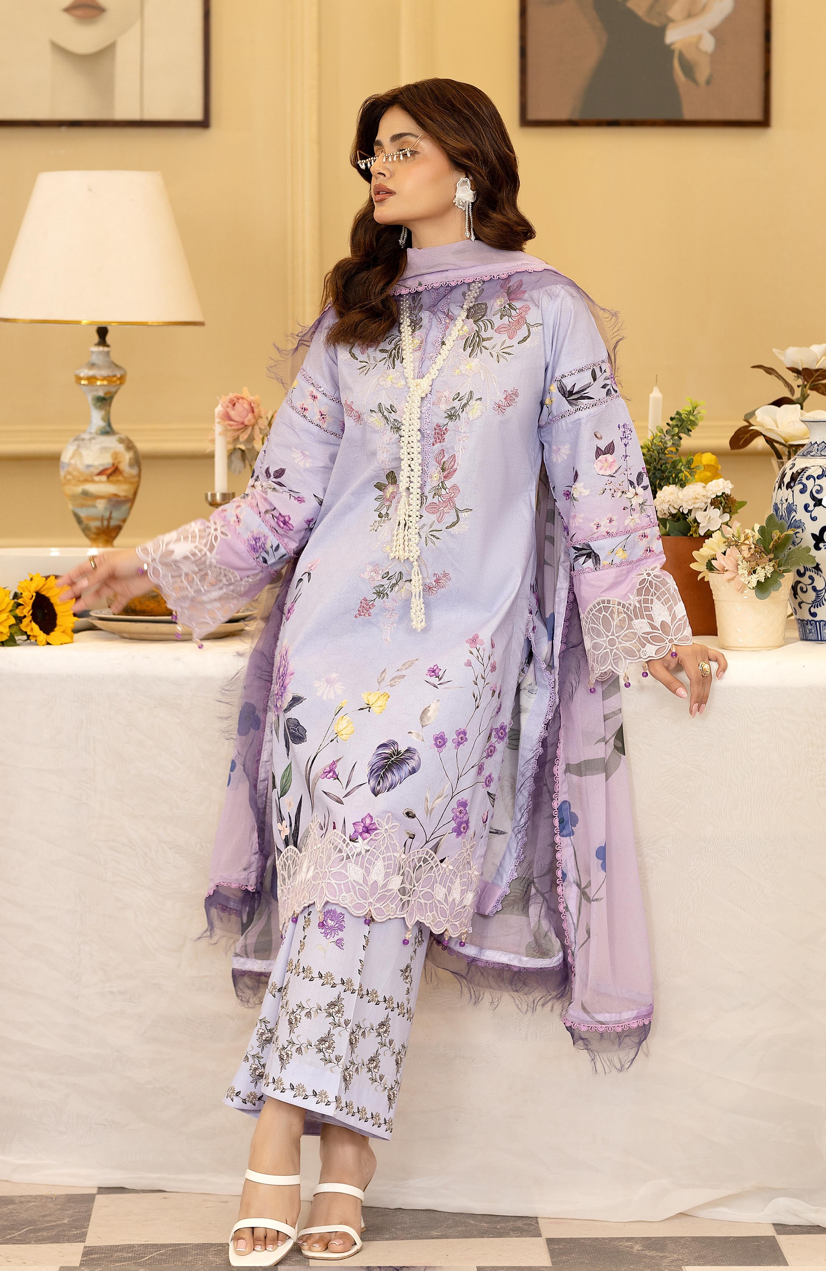 Zarka’s Luxury Lawn by Al Zohaib – Embroidered Chikankari 3-Piece Unstitched (ZC-26-08)