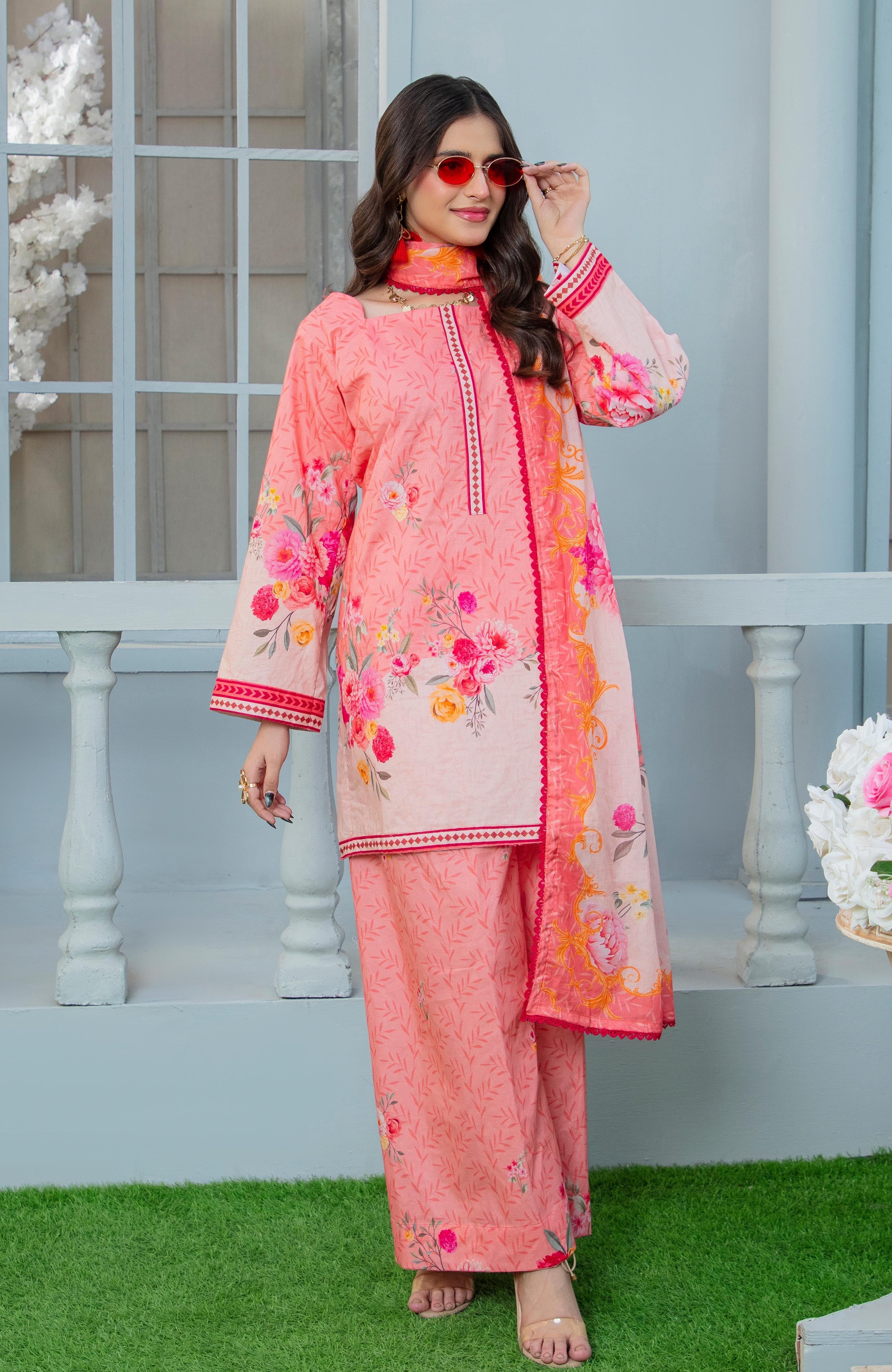 Zarka’s Printed Lawn Series by Al Zohaib – Coco Cords 3-Piece Unstitched Lawn (ZC-CC-26-08)