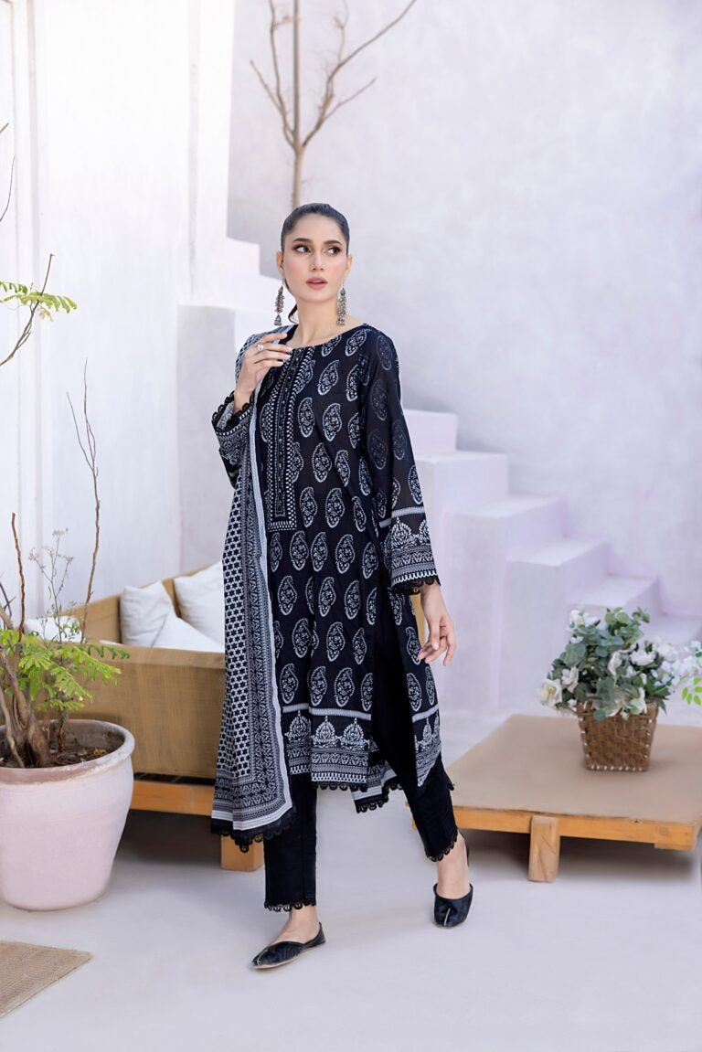 Zarka's Collection ZC-BNW-008 | 3 PC Printed Lawn by Regalia