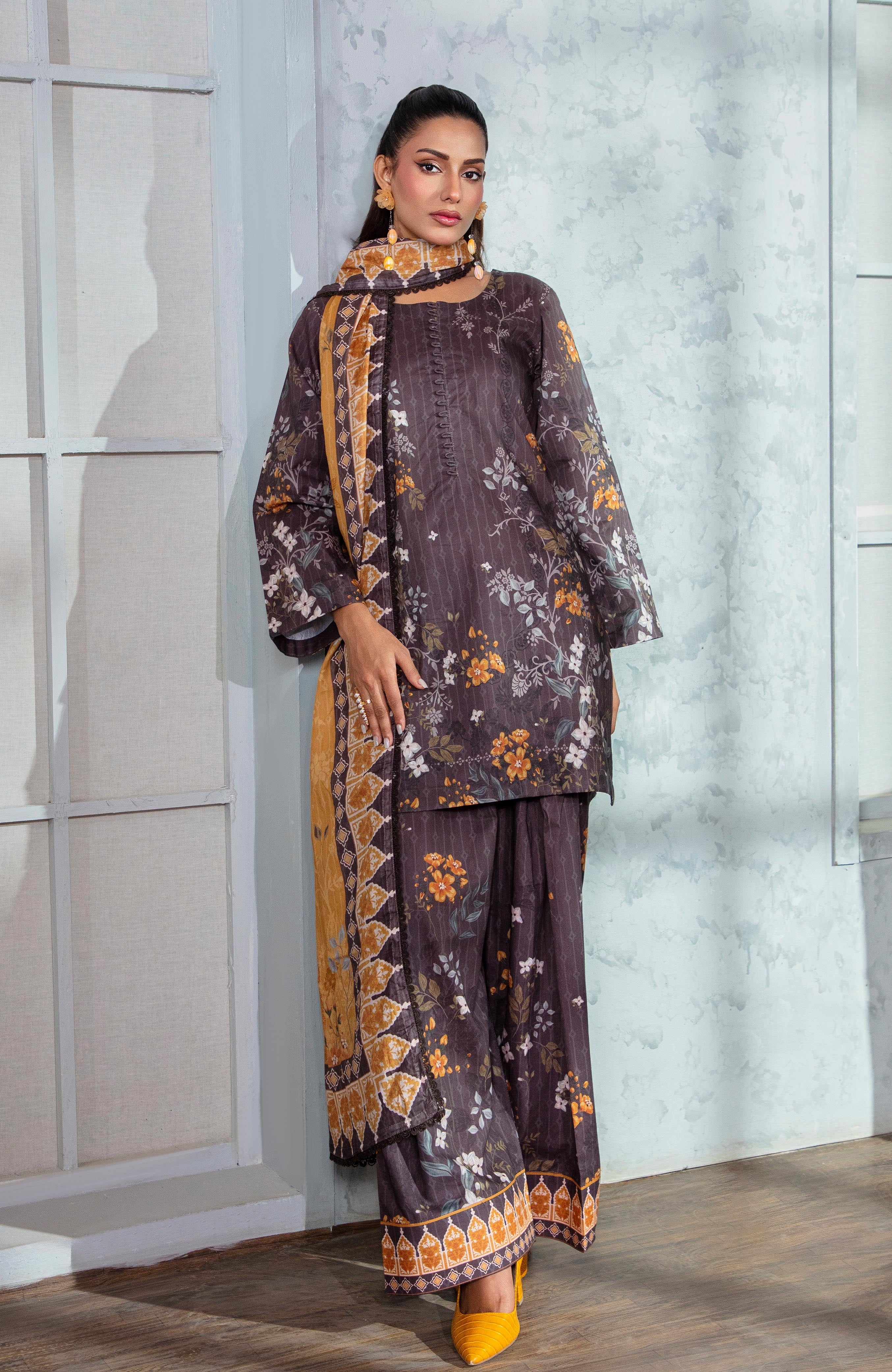 Zarka’s Printed Lawn Series by Al Zohaib – Coco Cords 3-Piece Unstitched Lawn (ZC-CC-26-05)