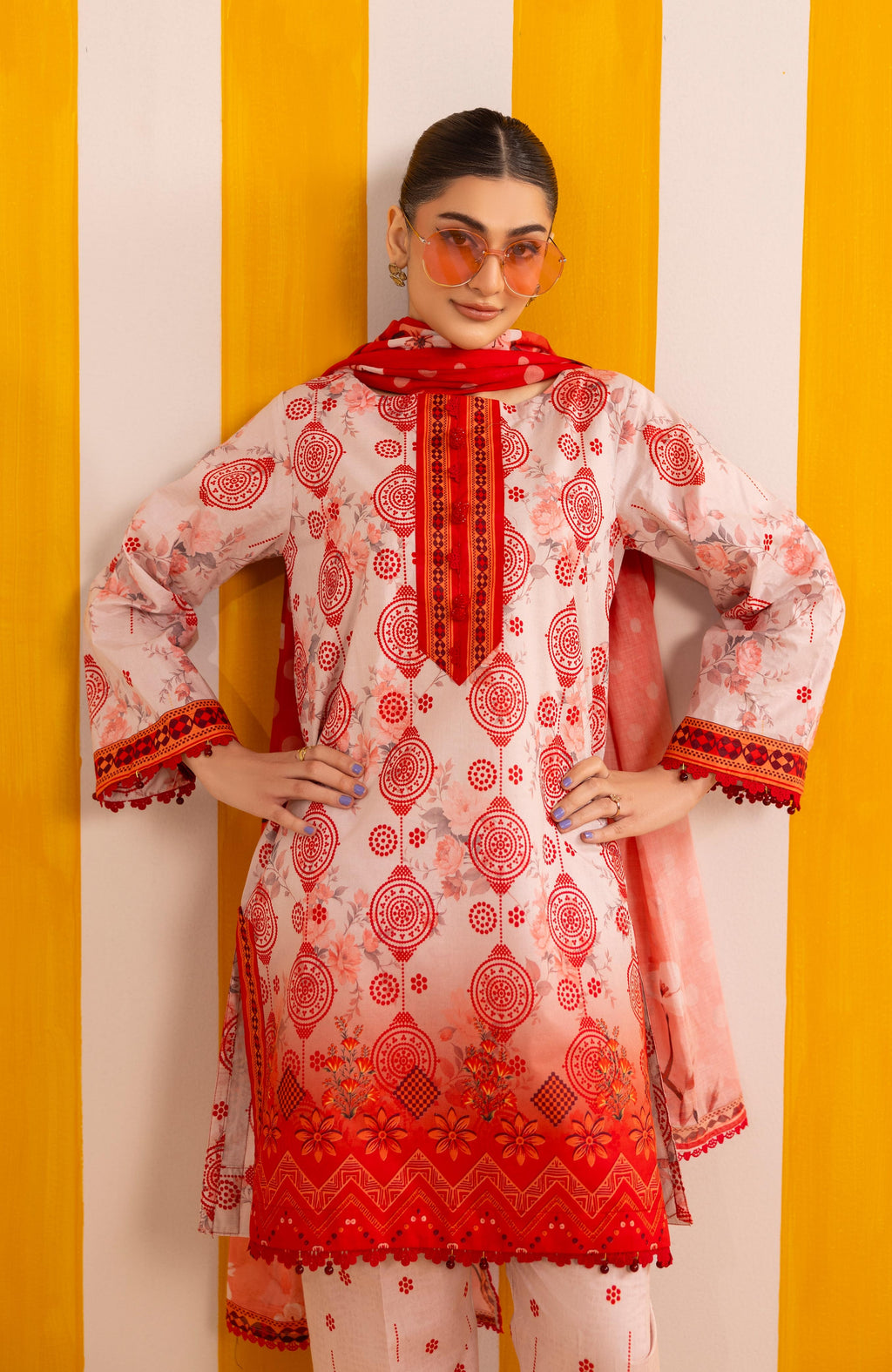 Zarka’s Printed Lawn Series by Al Zohaib – Coco Popup 3-Piece Unstitched Lawn (ZC-CPP-26-09)