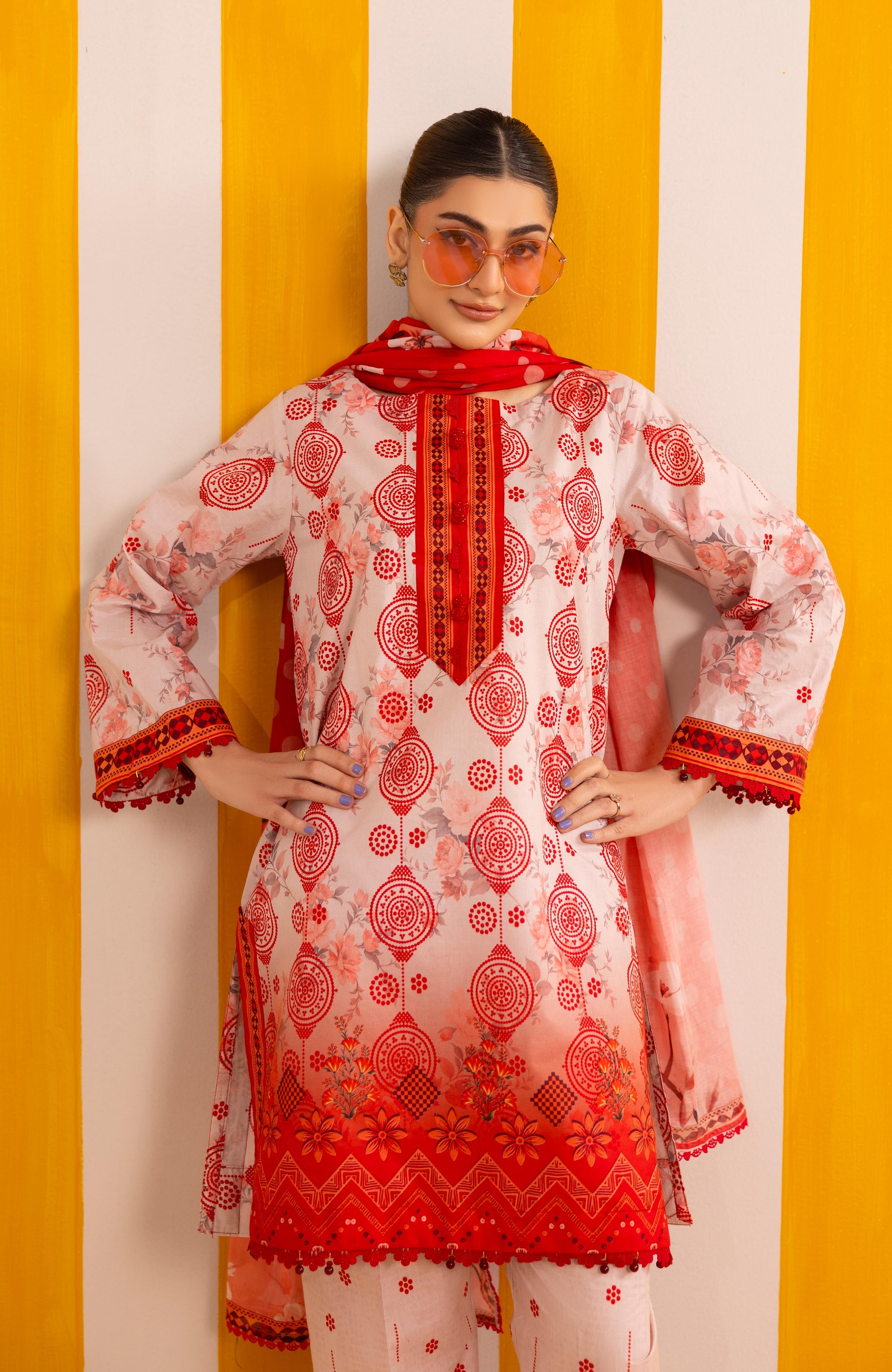 Zarka’s Printed Lawn Series by Al Zohaib – Coco Popup 3-Piece Unstitched Lawn (ZC-CPP-26-09)