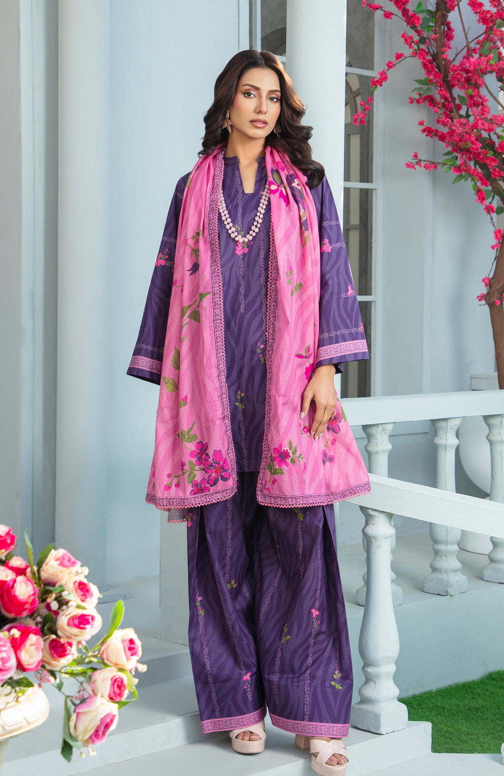 Zarka’s Printed Lawn Series by Al Zohaib – Coco Cords 3-Piece Unstitched Lawn (ZC-CC-26-09)