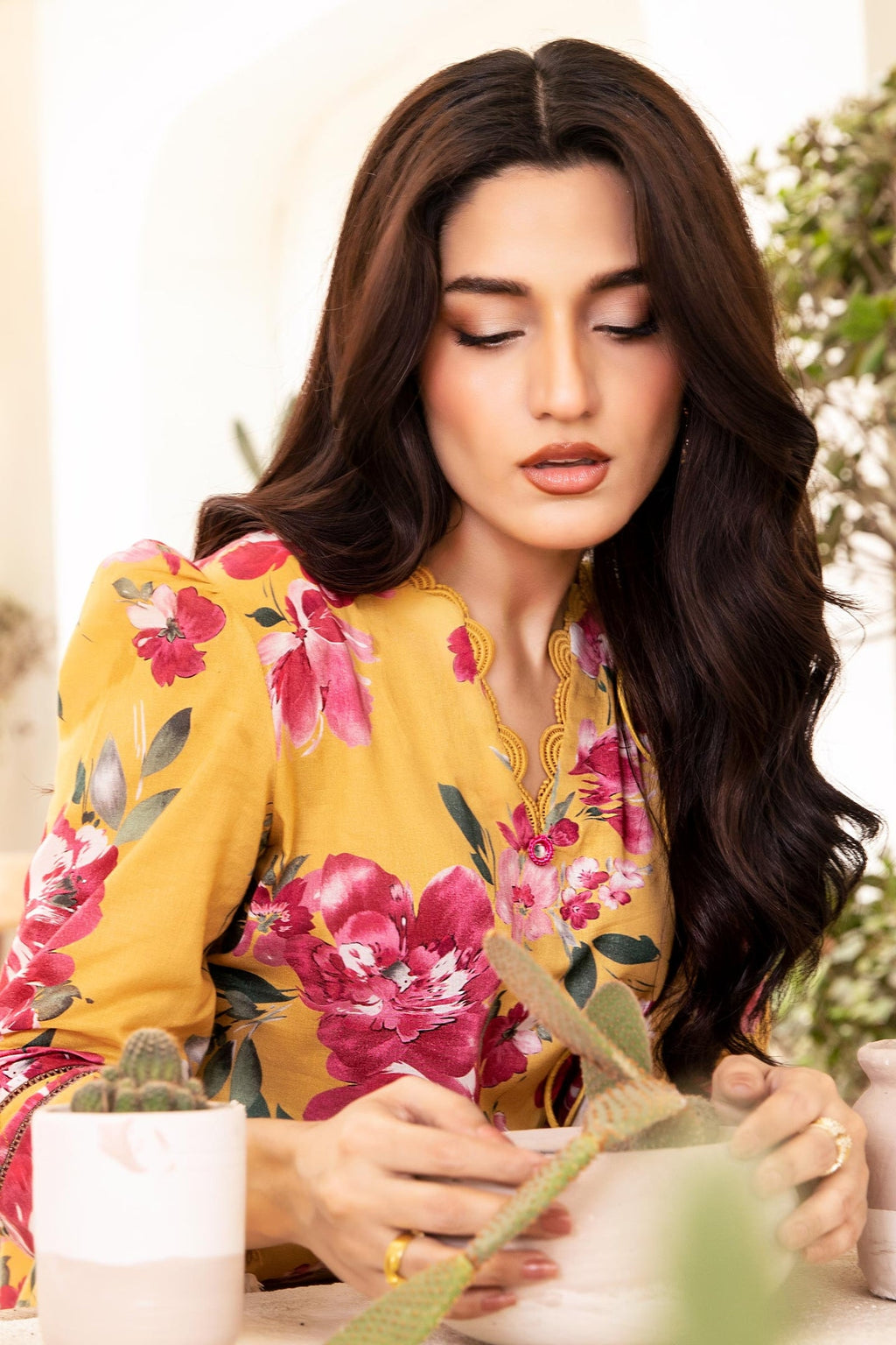 Zarka's Collection ZC-ELH-005 | 3 PC Printed Lawn by Maria B