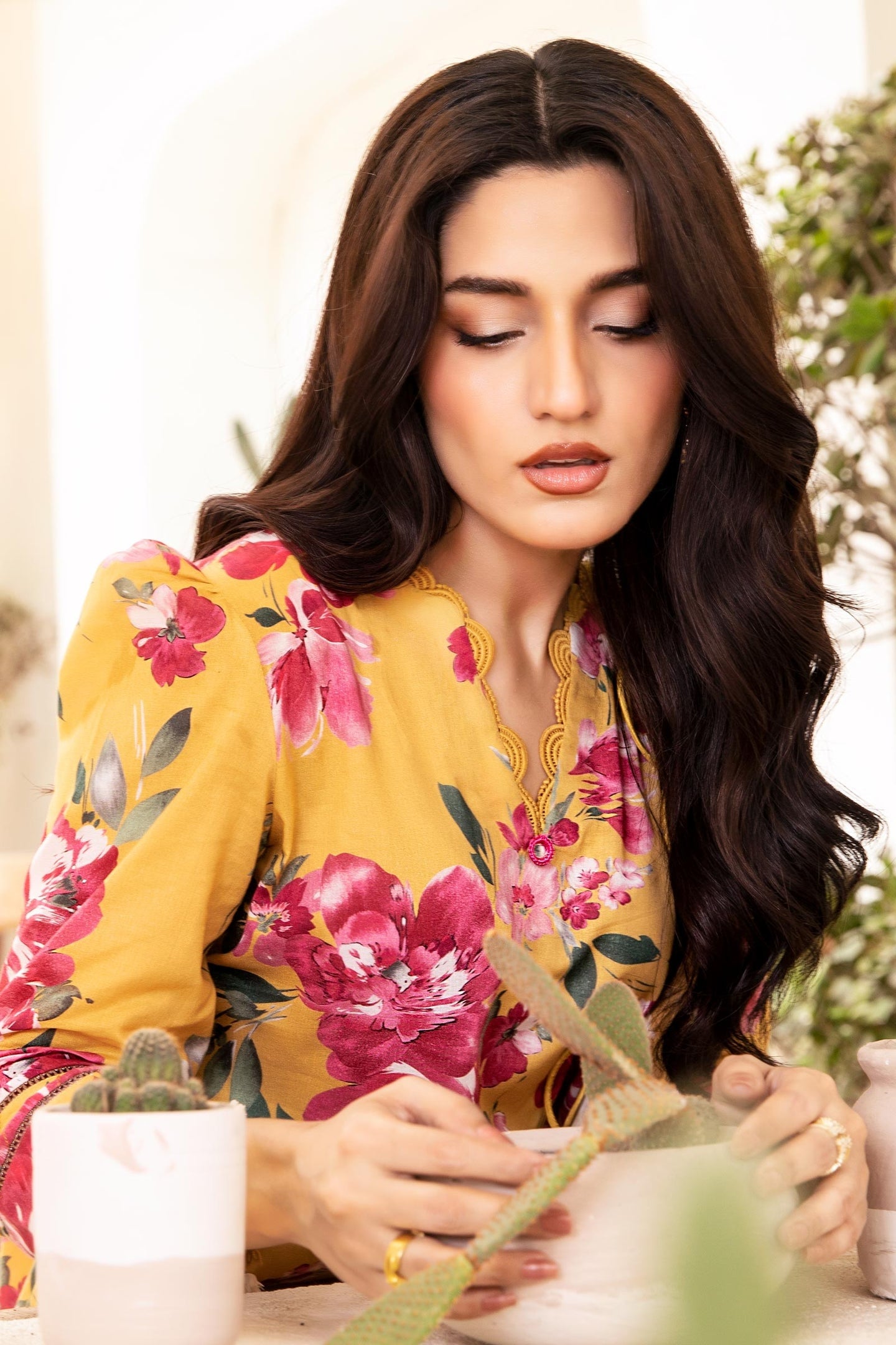 Zarka's Collection ZC-ELH-005 | 3 PC Printed Lawn by Maria B