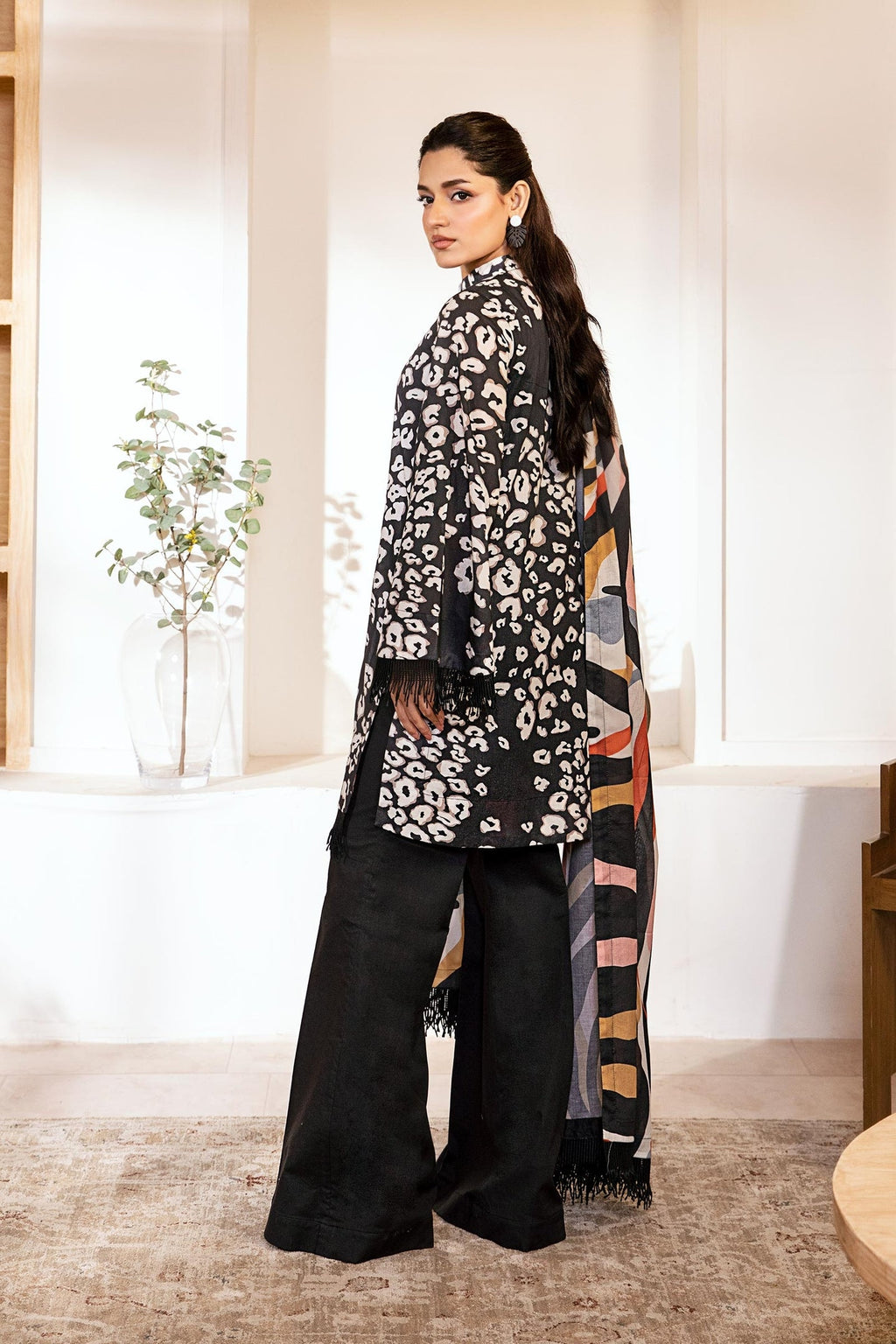 Zarka's Collection ZC-ELH-007 | 3 PC Printed Lawn by Maria B