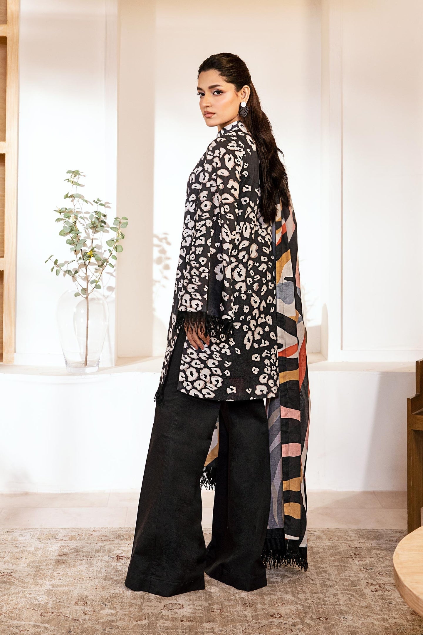 Zarka's Collection ZC-ELH-007 | 3 PC Printed Lawn by Maria B