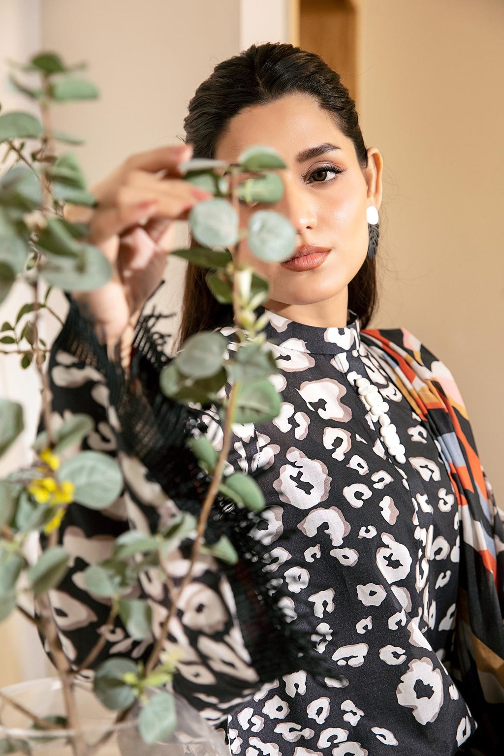 Zarka's Collection ZC-ELH-007 | 3 PC Printed Lawn by Maria B