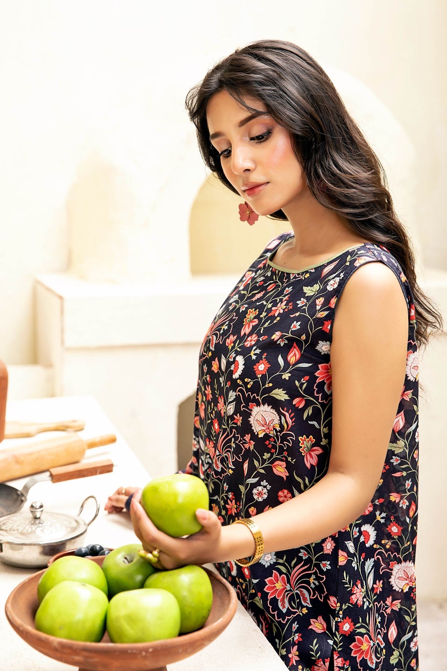 Zarka's Collection ZC-ELH-008 | 3 PC Printed Lawn by Maria B